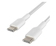 BELKIN Kabel USB C na USB C 60W oplot, biały 2m - 1330480 - zdjęcie 3